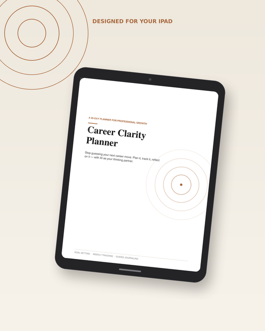 Career Clarity Planner: Your 90-Day System for Goal Setting, Weekly Tracking &amp; Guided Journaling (Digital PDF)